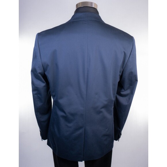 EXPRESS Photographer SLIM Mens Tuxedo Blazer Dinner Jacket 42R Blue Peak - Picture 8 of 14